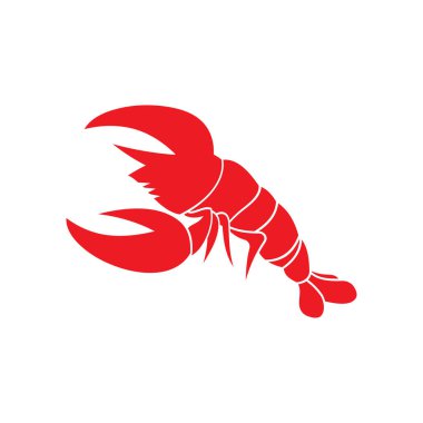 ıstakoz vektör çizim simgesi logo şablonu