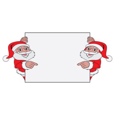 Noel Baba vektör çizimleri tasarım simgesi logosu