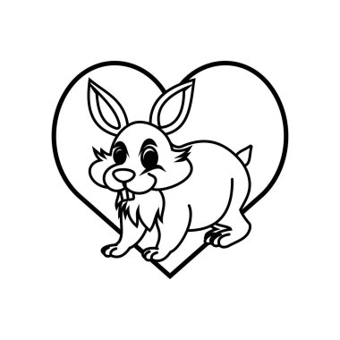 Tavşan şablonu vektör resimleme tasarımı