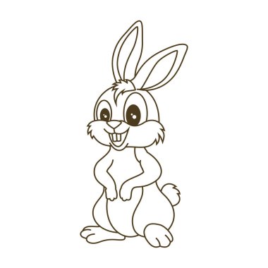 Tavşan şablonu vektör resimleme tasarımı
