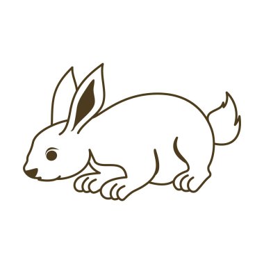 Tavşan şablonu vektör resimleme tasarımı