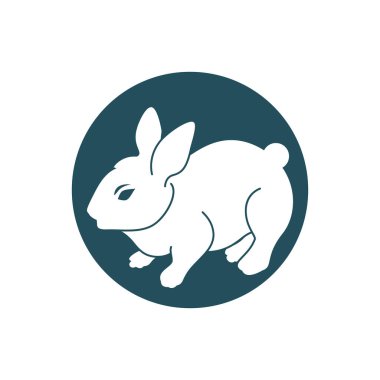 Tavşan şablonu vektör resimleme tasarımı