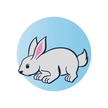 Tavşan şablonu vektör resimleme tasarımı