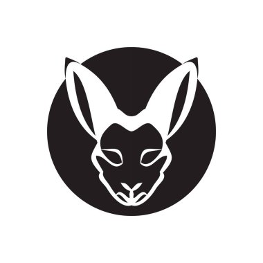 Tavşan şablonu vektör resimleme tasarımı