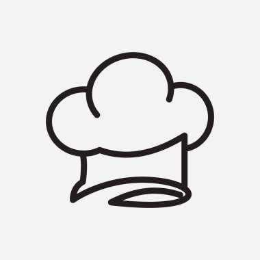 Restoran logosu illüstrasyon şefi yemek yaratıcı tasarım.