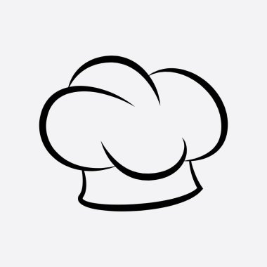 Restoran logosu illüstrasyon şefi yemek yaratıcı tasarım.