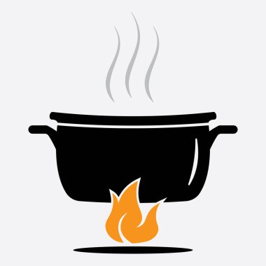 Restoran logosu illüstrasyon şefi yemek yaratıcı tasarım.