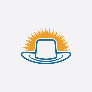 Güneş Vektörü illüstrasyon Simgesi Logo Şablonu tasarımı