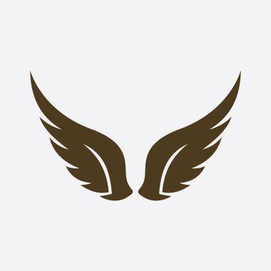 Şirketin hızlı ya da hızlı bir şekilde yükselmesi için tasarlanmış hassas, soyut bir tasarımı olan güzel kanat logosu.