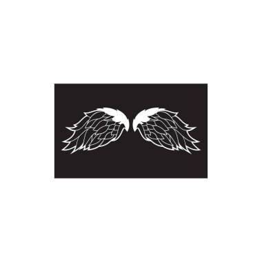 Şirketin hızlı ya da hızlı bir şekilde yükselmesi için tasarlanmış hassas, soyut bir tasarımı olan güzel kanat logosu.