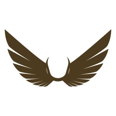 Şirketin hızlı ya da hızlı bir şekilde yükselmesi için tasarlanmış hassas, soyut bir tasarımı olan güzel kanat logosu.