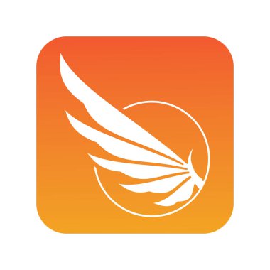 ateş kuşu kanatları çizim logosu