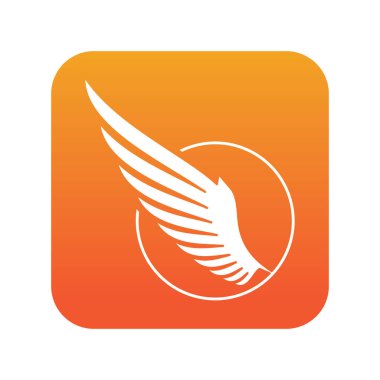 ateş kuşu kanatları çizim logosu