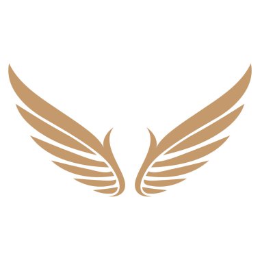 Kuş kanatları illüstrasyon logo vektör tasarımı