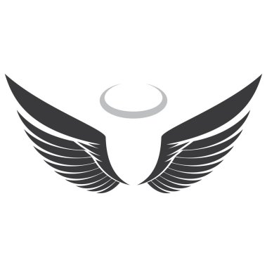 Basit melek kanatları logosu