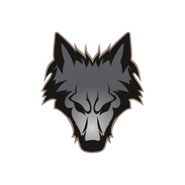 Wolf Logo şablonu vektör çizim tasarım