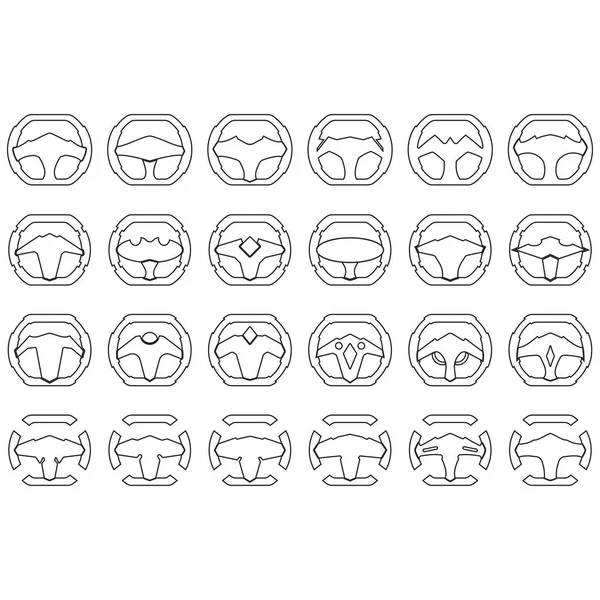 Direksiyon logosu çizimleri koleksiyonu