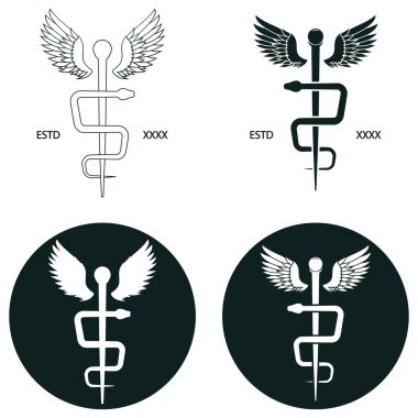 Sağlık Tıbbi Logosu vektör illüstrasyon tasarımı