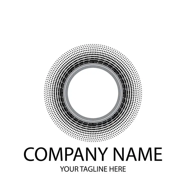 Yarım ton daire vektör illüstrasyon tasarımını noktalar