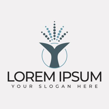 Katil Balina Vektör Sembol Maskot Logosu