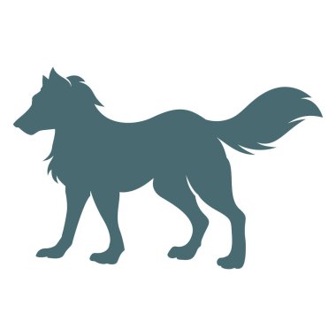 Wolf Logo şablonu vektör çizim tasarım