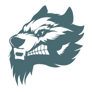 Wolf Logo şablonu vektör çizim tasarım