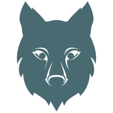 Wolf Logo şablonu vektör çizim tasarım