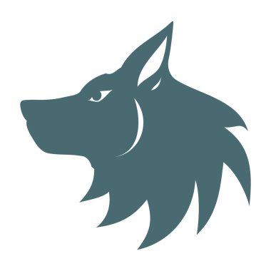 Wolf Logo şablonu vektör çizim tasarım