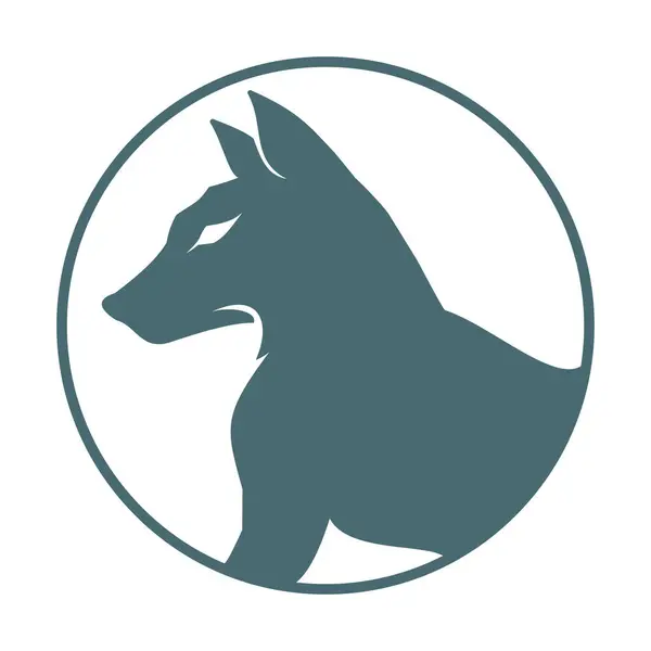 Wolf Logo şablonu vektör çizim tasarım