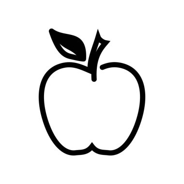 Apple vektör çizim simgesi logo şablonu