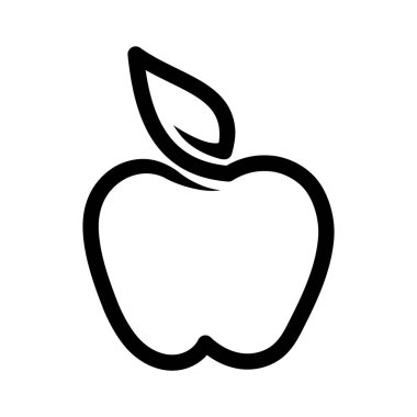 Apple vektör çizim simgesi logo şablonu