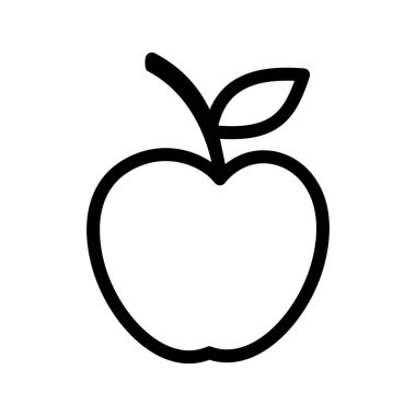 Apple vektör çizim simgesi logo şablonu