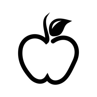 Apple vektör çizim simgesi logo şablonu