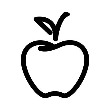 Apple vektör çizim simgesi logo şablonu