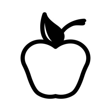 Apple vektör çizim simgesi logo şablonu
