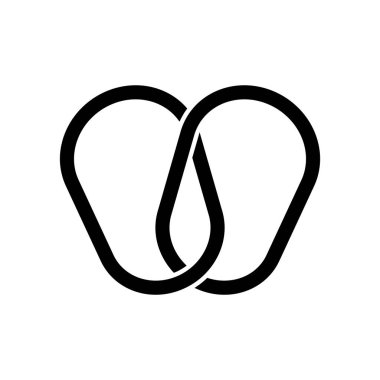 Apple vektör çizim simgesi logo şablonu