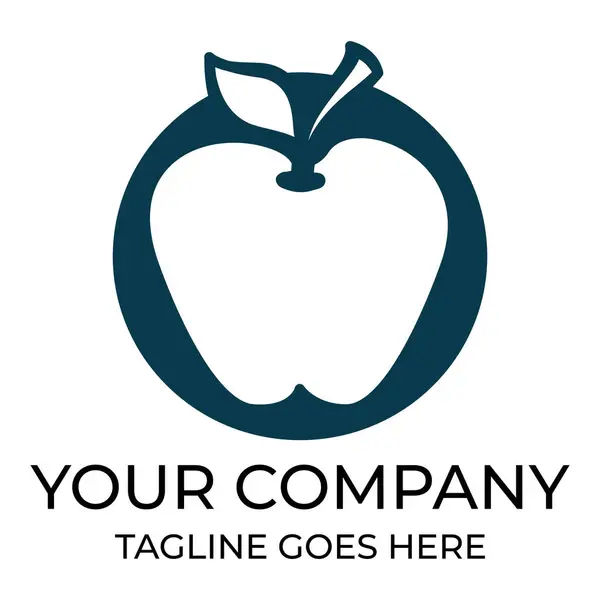 Apple vektör çizim simgesi logo şablonu