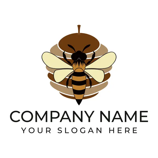 Beyaz arkaplanda arı simgesi çizimi