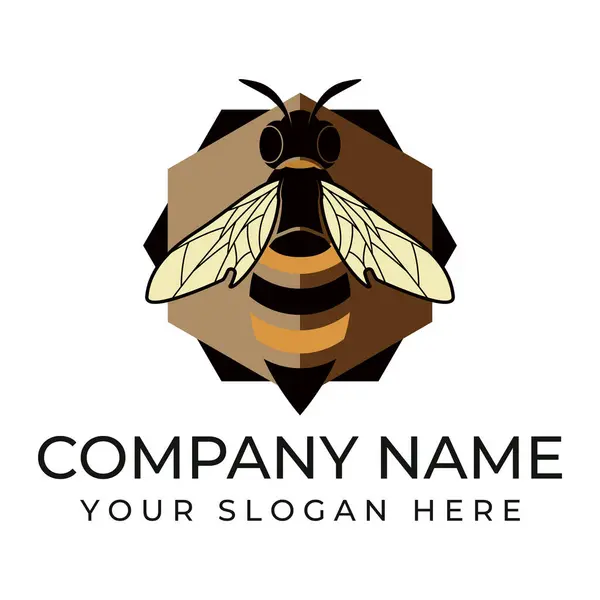 Beyaz arkaplanda arı simgesi çizimi