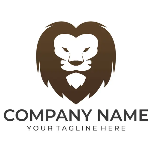 Aslan Logo şablonu vektör simge illüstrasyon tasarımı