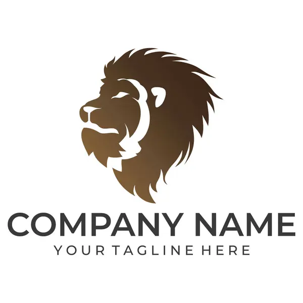 Aslan Logo şablonu vektör simge illüstrasyon tasarımı