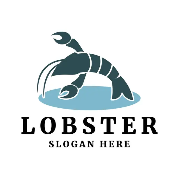 Güçlü bir antika çekiciliğe sahip klasik el çizimi tarzı olan kaliteli bir ıstakoz logosu.