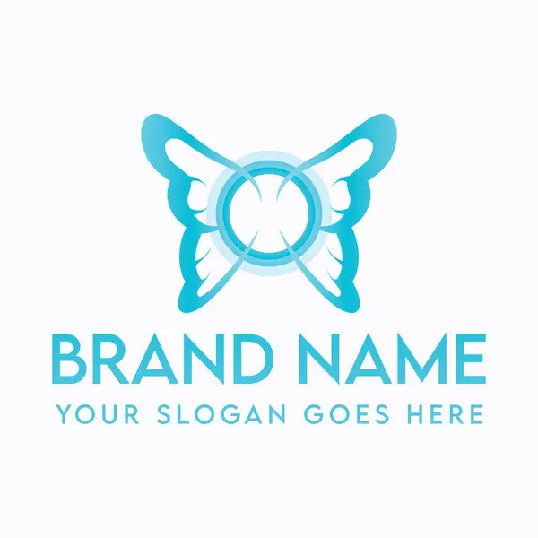  Zarif bir kelebek logosu güzellik ve özgürlüğü simgeliyor.