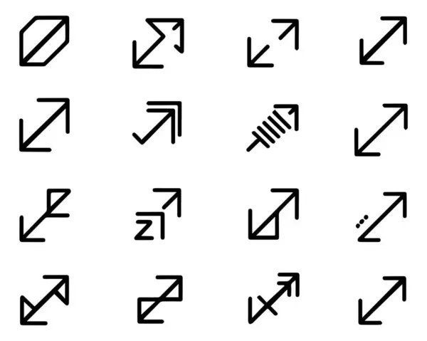 Pfeil Symbol Setzt Vektor Auf Weißem Hintergrund Illustration — Stockvektor