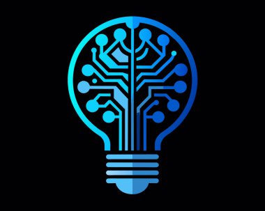 Teknoloji neon lambası devre kartı çizimi