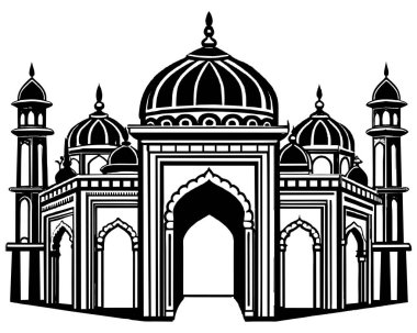 Mosque concept vector illustration clipart