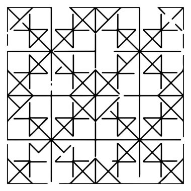 Vektör modern kusursuz geometrik desen ızgarası