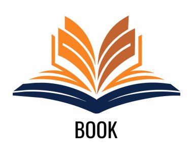 Kitap logo vektör tasarımı