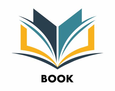 Kitap logo vektör tasarımı