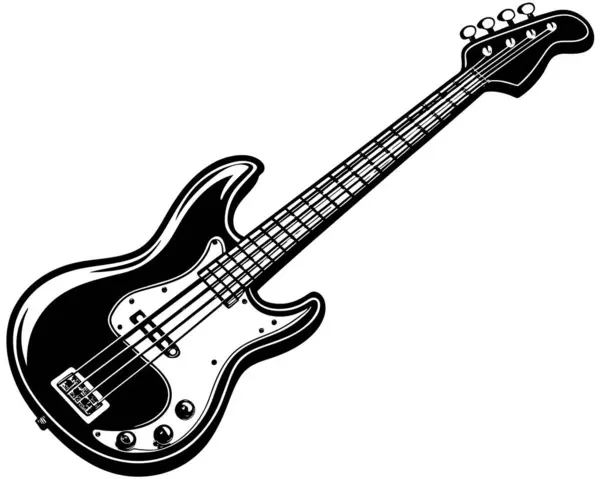 Elektro Gitar Vektörü tasarımı